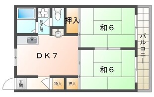 富士コーポラスの物件間取画像